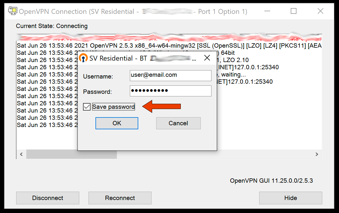 Enter management password openvpn windows как исправить